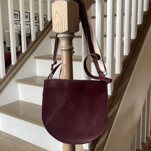 New MADEWELL The Transport Saddlebag in Dark Cabernet Leather
